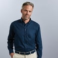 thumbnail image 2 of Russell Collection - Camisa Clasica de manga larga Modelo Classic Twill Hombre Caballero - Trabajo/Fiesta/Verano (Azul marino), 2 of 4