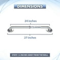 thumbnail image 4 of 2-Pack Bathroom Safety 24" Grab Bars - 1.5" Dia. ADA Handrail/Tub Shower/304 Stainless Steel/Smooth, 4 of 9