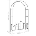 thumbnail image 2 of vidaXL Garden Arch Black Powder-coated Iron Large Sturdy Garden Arch, 2 of 7