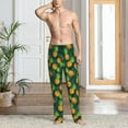 thumbnail image 5 of Bingfone Pineapples with Palm Leaves Mens All Over Print Sleep Pajama Pants-Large, 5 of 6