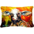 thumbnail image 1 of Another Happy Cow Fabric Decorative Pillow, 1 of 1