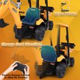 thumbnail image 2 of JCB 2 in 1 Kids Ride on Car Excavator & Bulldozer,Wisairt 12 V Battery Powered Electric Vehicle w/ Remote Control,Bucket,Digger,Handle(Yellow), Ages 3-6, 2 of 8