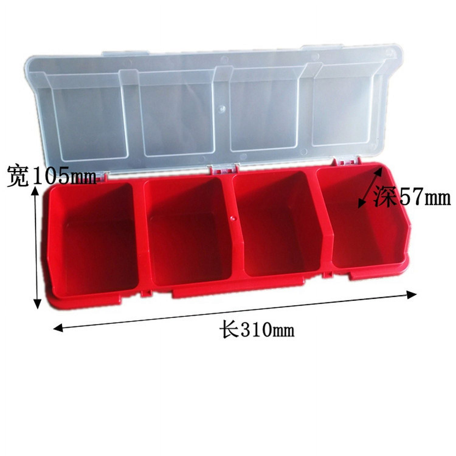 Small Tool Box Compartment Beads Storage Case Plastic Accessory Organizer Small Sundries Box, Size: 37x15x8CM