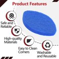 thumbnail image 5 of 10Pcs Shower Scrubber Refill Pads Compatible with Tub & Tile Scrubber, Durable Blue Non-Scratch Replacement Pads for Bathroom & Toilet Wall Floor Cleaning, 5 of 12