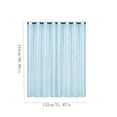 thumbnail image 3 of Sheer Voile Curtains Long Transparent Drapes Double Rod Pocket Gauze Curtains for Living Room Bedroom Sliding Glass Door, 3 of 6