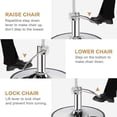 thumbnail image 4 of Zimtown Salon Barber Chair, Adjustable Height Heavy Duty Beauty Styling Barber Swivel Chairs, with Hydraulic Pump, Profession Hair Salon Equipment, 4 of 9