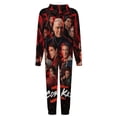 thumbnail image 5 of Cobra Kai Men's Hooded Jumpsuit Onesie Pajamas Cozy Zip Up One Piece Pajamas, 5 of 7