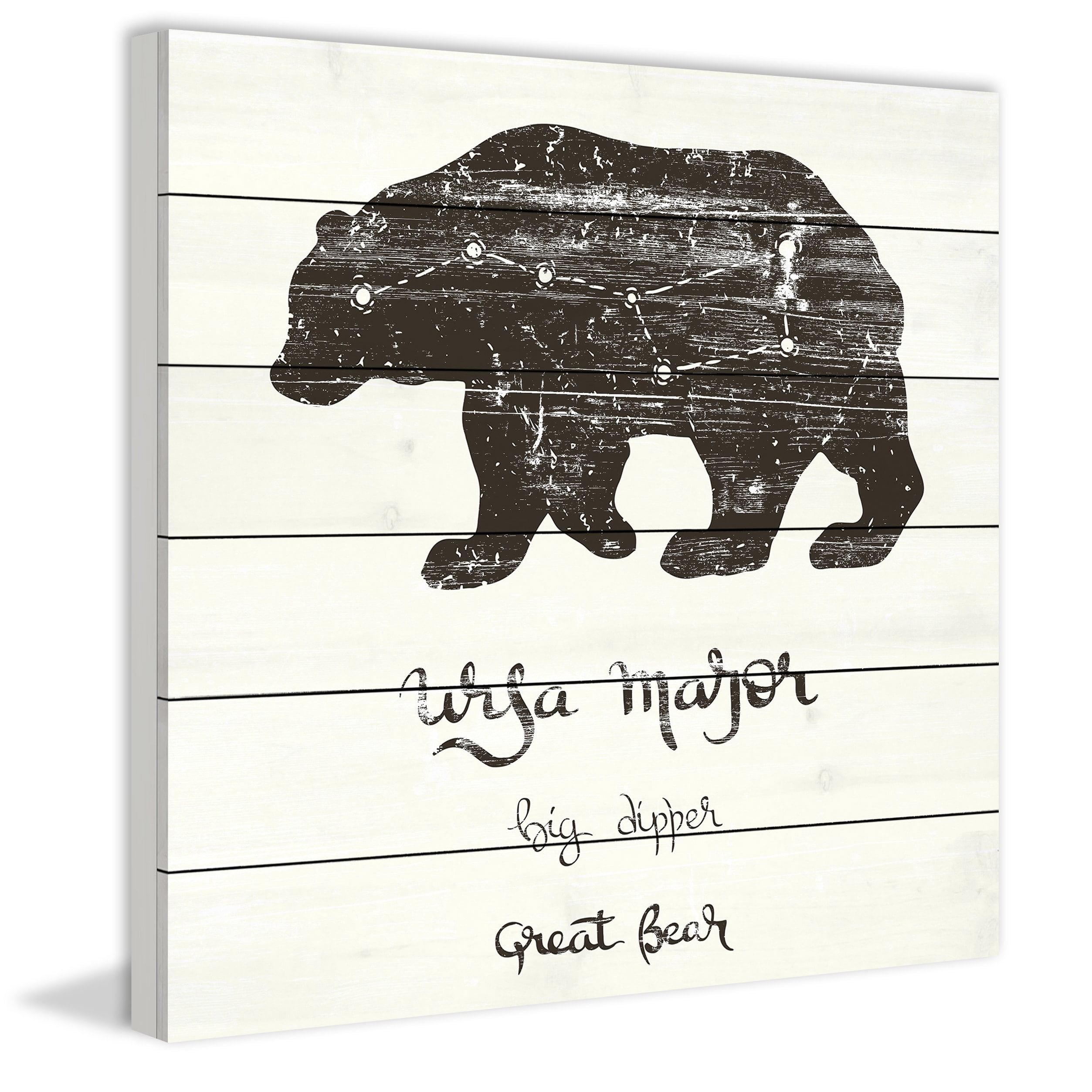Ursa Major Painting Print on White Wood