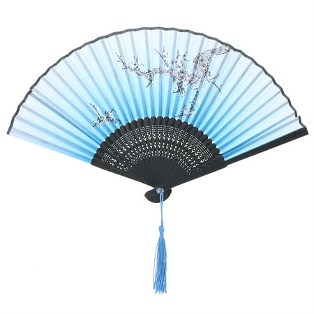

Folding Bamboo Hand Tassels Fan Summer Hot Day Cooling Tool Prop Gift DecorationType 3