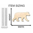 thumbnail image 2 of Unfinished Wood Black Bear Shape - Animal - Craft - up to 46" DIY 42" / 1/2", 2 of 3