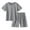 Grey summer set M11, variant on CZHQWE Boys Short Sets Boy Clothes Boys Loose Athletic Short-Sleeve Shirt And Active Shorts Set 10-11 Years