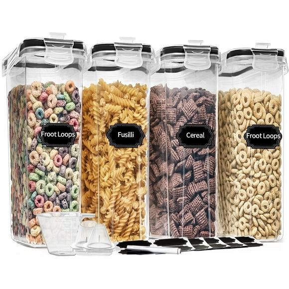 Set de almacenamiento de contenedores de cereales PRAKI 4 L (135,2 oz) 4 piezas