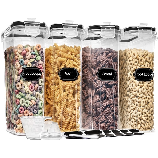 Set de almacenamiento de contenedores de cereales PRAKI 4 L (135,2 oz) 4 piezas