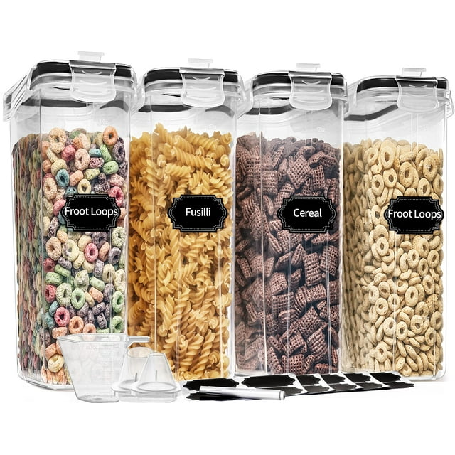 Set de almacenamiento de contenedores de cereales PRAKI 4 L (135,2 oz) 4 piezas