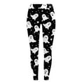thumbnail image 4 of Womens Halloween Leggings Spooky Ghost Graphic Tights High Waisted Stretchy Funny Cute Yoga Leggings, 4 of 5
