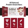 thumbnail image 5 of Extend Nutrition Barras altas en proteínas de azúcar de 1 gramo, refrigerios diabéticos perfectos para adultos y niños, barras altas en proteínas para control del hambre y energía constante, bajas en, 5 of 5