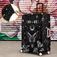 thumbnail image 4 of Black Gothic Sun Moon Flower Pattern Luggage Cover Fashion Suitcase Cover Baggage Covers Fit 25-28 Inch Luggage (Go Travel), 4 of 5