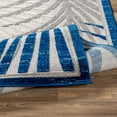 thumbnail image 4 of Livabliss Big Sur Tribal Area Rug, Blue ,6'7" x 9', 4 of 6