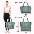 thumbnail image 3 of Gynky Travel Duffel Bag for Women Men Waterproof Carry On Expandable Duffle Tote Shoulder Weekender Overnight Bags w/ 3 Front Pocket/Wet Dry Pocket/Trolley Sleeve, Sport Dance Gym Luggage, 3 of 10