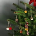 thumbnail image 6 of Famyfamy Christmas Tower Small Ball Christmas Decoration Felt Acorn Ornaments Crafts Easy To Hang Up Simulation With Rope 30PCS Decorations, 6 of 17