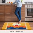 thumbnail image 5 of Sunlight Door Mat&nbsp;Indoor Outdoor Entrance,Non Slip Small Rug for Kitchen Bathroom Entryway Rug,Yellow Orange Blue Modern Geometric Abstract Art Washable Doormat Floor Mat 18x30 Inch, 5 of 8