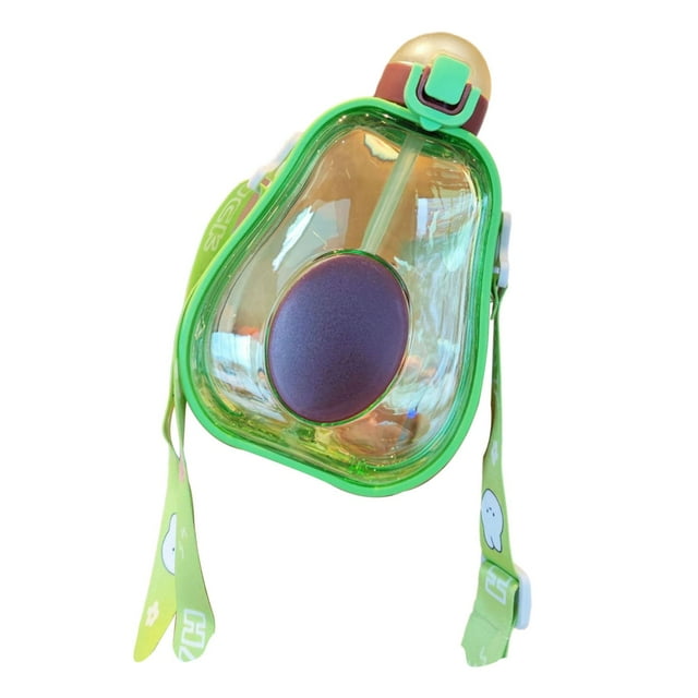 Botella para beber, botella de agua bonita para niños, aguacate, para niñas adolescentes, oficina al aire libre Estilo A