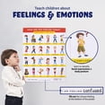 thumbnail image 6 of Emotions and Feelings Chart For Kids, English/Spanish Wall Chart 18x24 Educational Wall Decor 24 Full Body Characters, ABA Therapy for Autism, 6 of 7