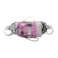 thumbnail image 2 of Bolsa de cintura para exteriores con compartimento para botella de agua, mochila cruzada ligera para senderismo, running, uso diario, nailon resistente al agua, negro, blanco, gris, 2 of 6