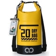thumbnail image 1 of Mochila impermeable Lamicall Dry Bag de 20 litros con funda para teléfono, color amarillo, 1 of 7
