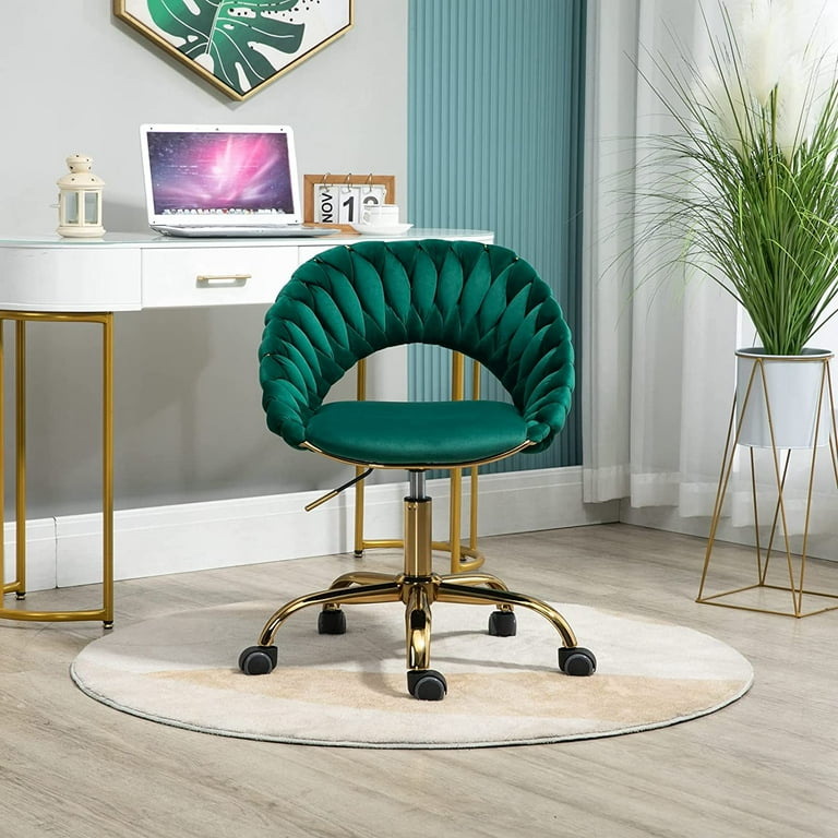 Office chair green velvet new arrivals