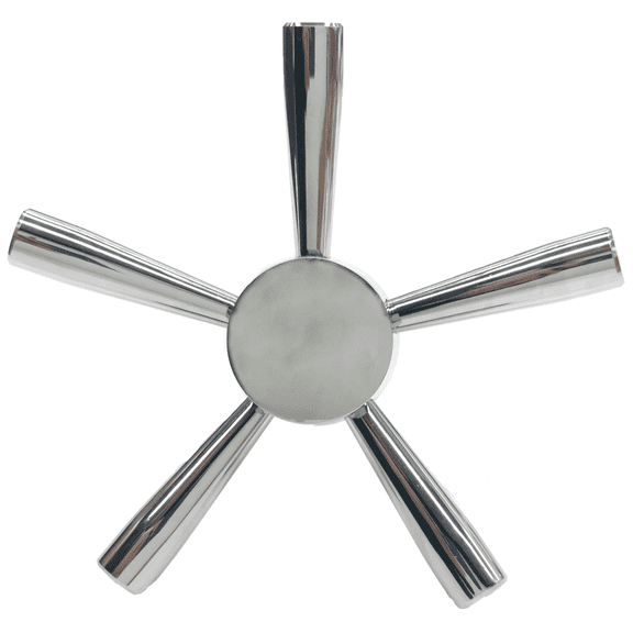 Gun Safe Handle - Premium 5 Spoke Handle with Chrome For Safe / Vault Handle