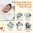 thumbnail image 4 of Pegatina de boca cerrada antironquidos, 30 piezas, pegatina de respiración nocturna para dejar de dormir, mejora la boca abierta, cuidado de la salud, 4 of 4