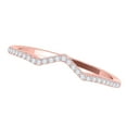 thumbnail image 3 of Aonejewelry 0.15 Ct. Ctw Diamond Wedding Band In 14K Solid Rose Gold, 3 of 4