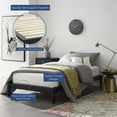 thumbnail image 6 of Modway Lodge Twin Mates Platform Bed in Walnut, 6 of 6