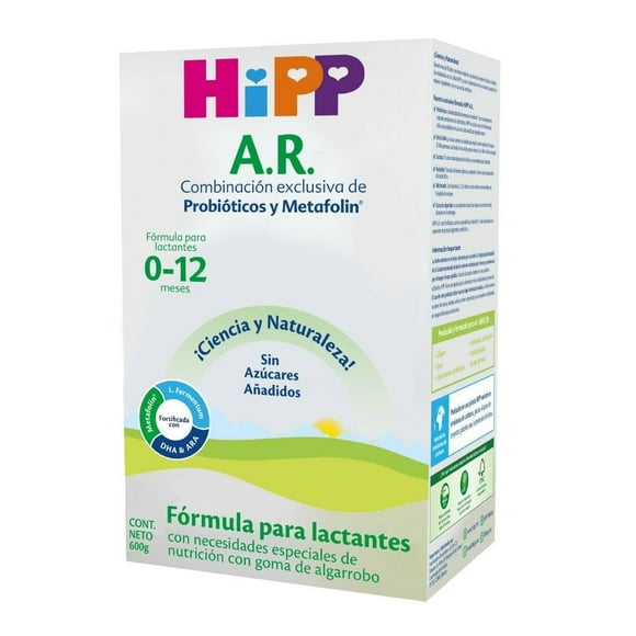 Fórmula Especializada HiPP A.R. para Lactantes con Necesidades Especiales de Nutrición 0 a 12 meses