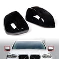 thumbnail image 6 of NS Rearview Rear View Mirrors Cap Cover Trim Fit BMW X3 X4 G01 G02 2018-2022 Black, 6 of 6