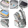 thumbnail image 4 of Colorful Cartoon Dinosaurs Sweets Pattern Cute School Backpack Bag with Padded Back and Adjustable Shoulder Straps 16.9 X 12.6 X 5.9 Inches, 4 of 5