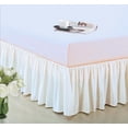 thumbnail image 1 of 14" Drop Dust Ruffle Ruffled Bed Skirt Box Spring Cover Machine Wash Ivory Full, 1 of 1