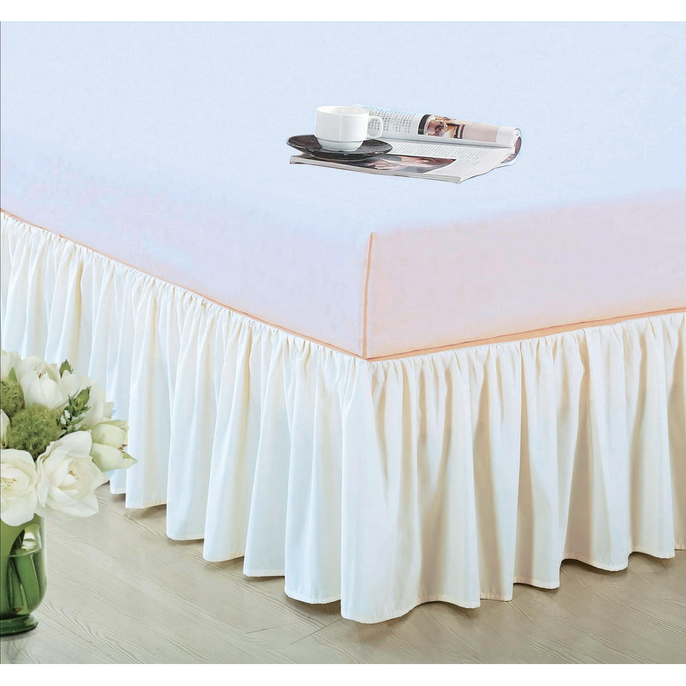 14" Drop Dust Ruffle Ruffled Bed Skirt Box Spring Cover Machine Wash