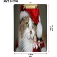 thumbnail image 3 of FMSHPON Cat Christmas Clipboard Hardboard Wood Nursing Clip Board and Pull for Standard A4 Letter 13x9 inches, 3 of 7