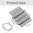 thumbnail image 2 of Limit Hinge Function Chrome Iron - End Limit Hinges 90 Degree Support Case Folding Cabinet Door Box Storage Rod Aluminum Aircraft Tool Boxes - 2pcs, 2 of 5