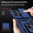 thumbnail image 4 of for Moto G 5G 2024 Case with Camera Lens Cover HD Screen Protector, 10 FT Military Grade Drop Protection, Magnetic Ring Holder Kickstand Protective Phone Case, Navy Blue, 4 of 7