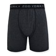 thumbnail image 5 of Zoo York Men's 4-Pack 360 Stretch Boxer Briefs - Printed & Solid Color Premium Underwear for Men in Banana, Dark Grey, Grey, Black Size: S, 5 of 7