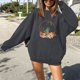 thumbnail image 1 of ICHUANYI Clearance Women Casual Full Sleeve Round Neck Tops Loose Blouse Sun And Print Graphic Sweatshirt ICHUANYI "ICHUANYI", 1 of 6
