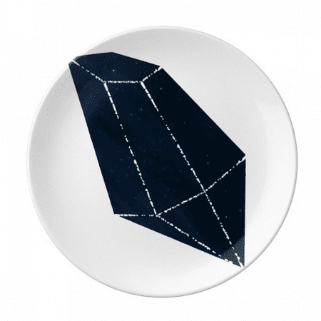 

Blue Star Crystal Universe Sky Fantasy Plate Decorative Porcelain Salver Tableware Dinner Dish