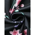 thumbnail image 6 of DARING DIVA Pajamas V Neck Top Drawstring Pants Sleepwear Lounge Sets S Black Floral, 6 of 7
