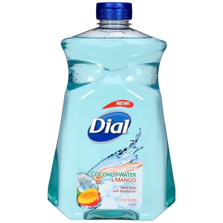 (2 pack) Dial Liquid Hand Soap with Moisturizer, Coconut Water & Mango, 52