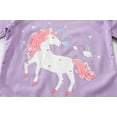 Little Hand Toddler Girl Unicorn Pajamas Sets Cotton Sleepwear 4pcs