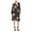 Black, variant on Le Gali Womens Floral Wrap Dress, Black, Large