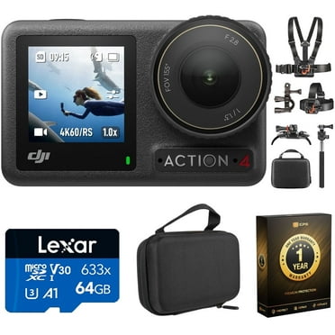 DJI Osmo Action 4 4K Ultra HD Video Camera with 64GB Memory Card includes Carrying Case